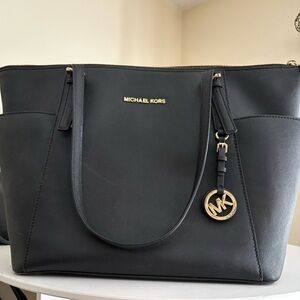 Michael Kors Charlotte Large Black Tote Bag